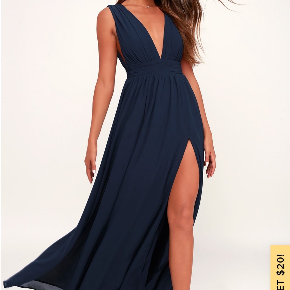 Navy Blue Maxi Dress